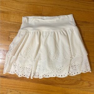 Offline by Aerie Eyelet White Skort